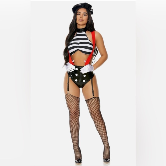 Fashion nova - Speechless Sexy Mime Costume - Picture 7 of 9